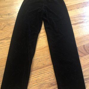 Girls Black Polo Ralph Lauren velvet pants